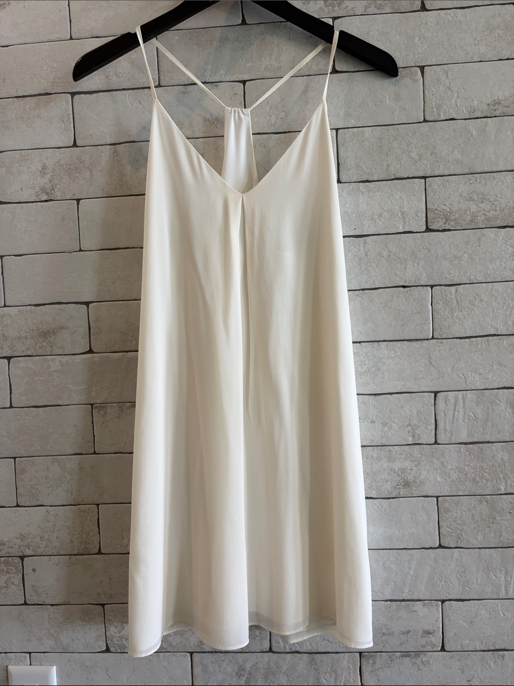 Ivory Slip Dress with Delicate Spaghetti Straps